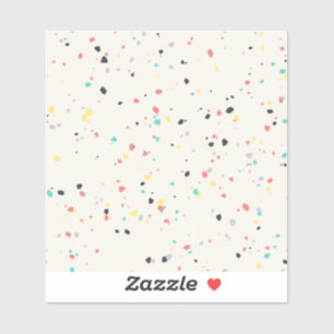 Sticker Motif sans couture Terrazzo Speckle