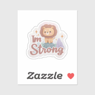 " Sticker motivationnel "I'm Strong"   Autonomisat