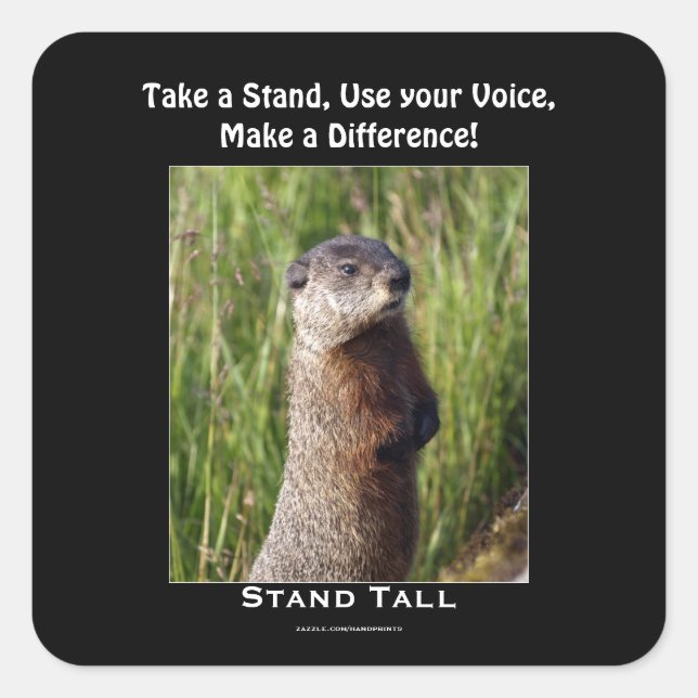 Sticker motivationnel Marmot (Devant)