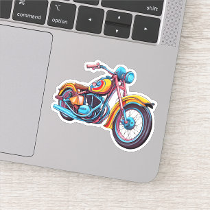 Sticker Moto coloré imperméable