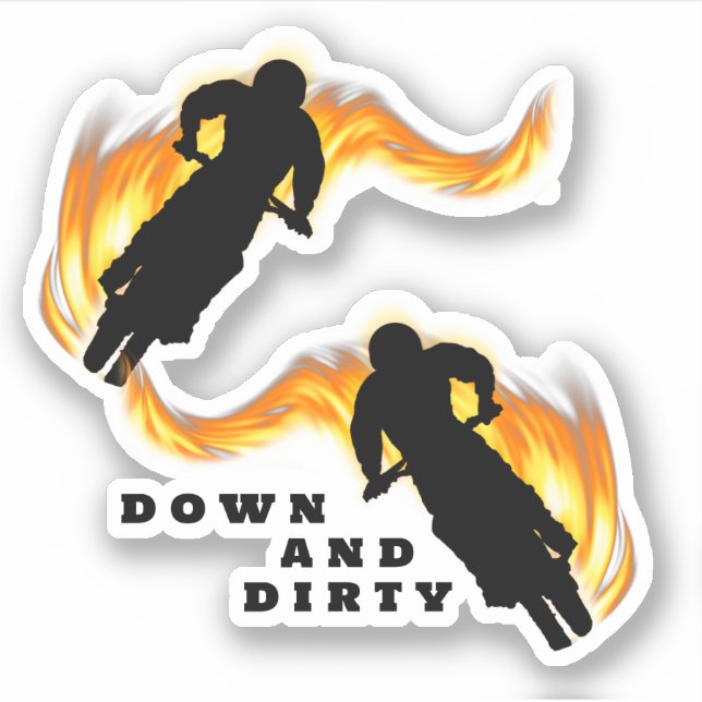 Sticker Motocross Extreme Biking (Devant)