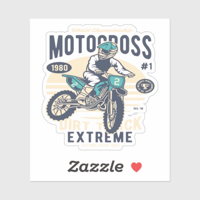 Sticker Motocross Extreme Dirt Track (Feuille)