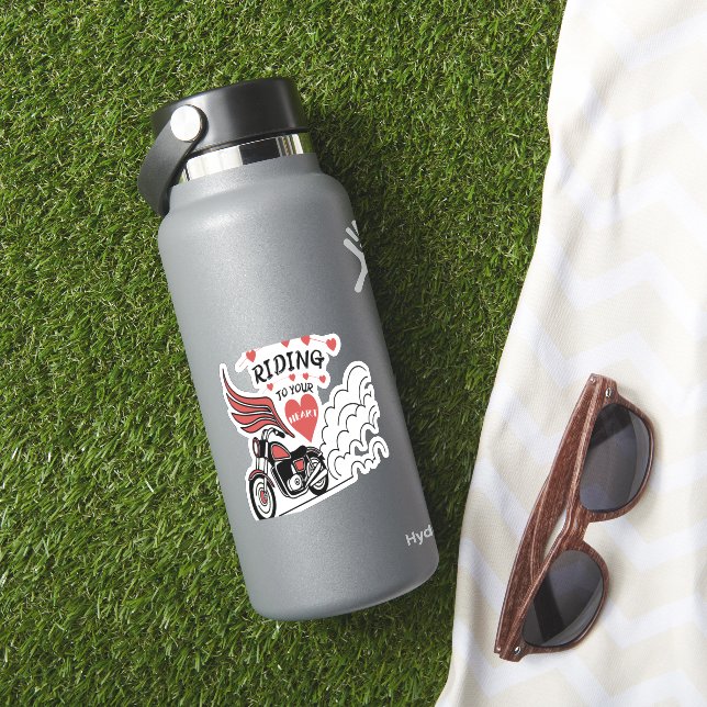 Sticker Motorcycle Valentine (HydroFlask Insitu)