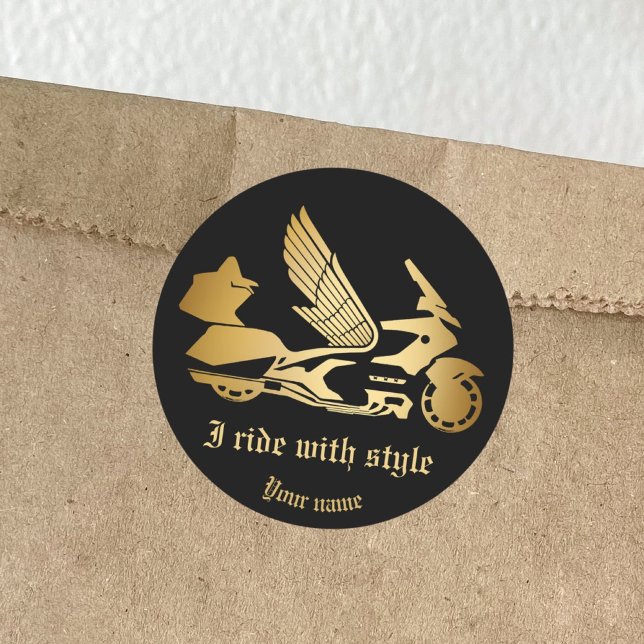 Sticker Motorrad Motorrad-Motorradfahrer Golding (Von Creator hochgeladen)