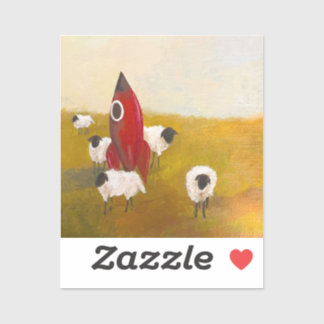 Sticker Mouton Fusée