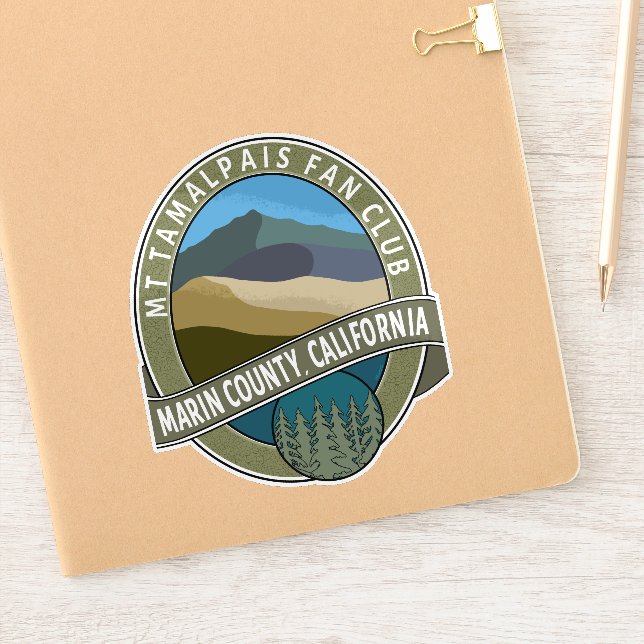Sticker Mt Tamalpais Fan Club Marin Comté CA (Carnet)