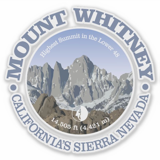 Sticker Mt Whitney (Devant)