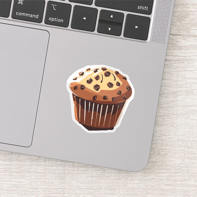 Sticker Muffin à chips au chocolat (Détail)