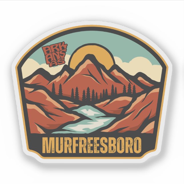Sticker Murfreesboro, Arkansas  (Devant)
