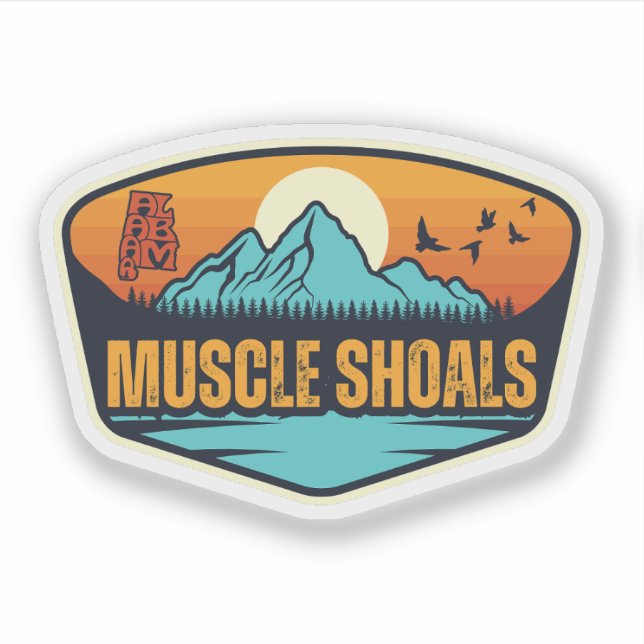 Sticker Muscle Shoals, Alabama (Devant)