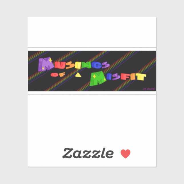 Sticker Musées d'une bannière inapte (Feuille)