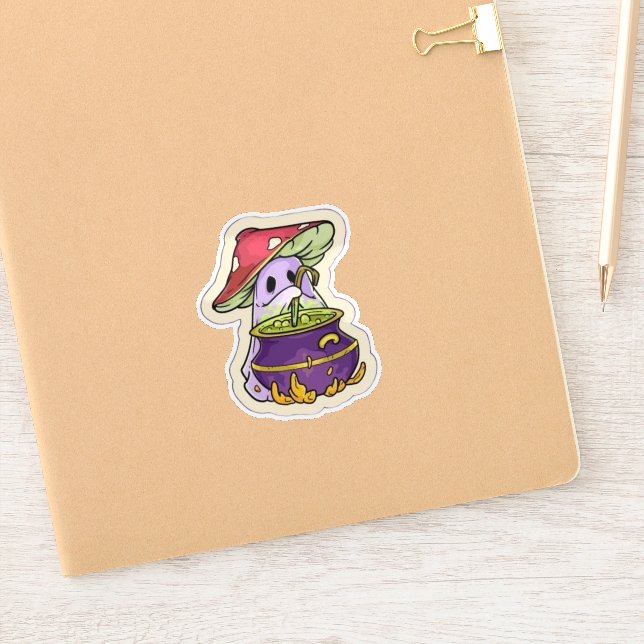 Sticker Mushroom Ghost (Carnet)