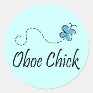 Sticker musical Fun Oboe Chick