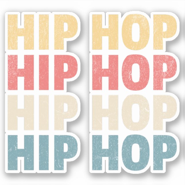Sticker musique Hip hop (Devant)