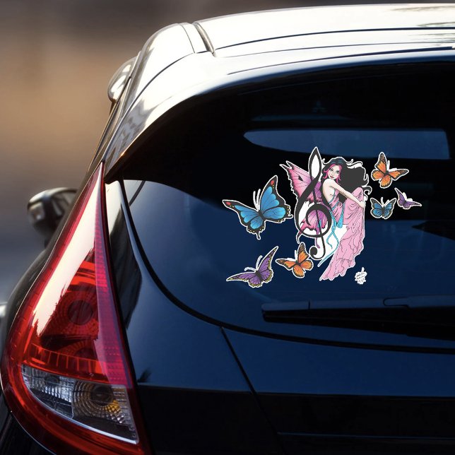 Sticker Musique Note Papillons Fairy (Créateur téléchargé)