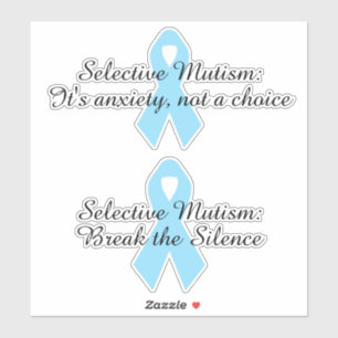Sticker Mutism sélectif paire Vinyl Sticker