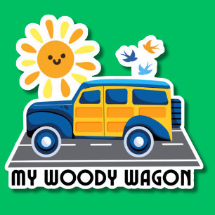 Sticker My Woody Wagon Waterproof