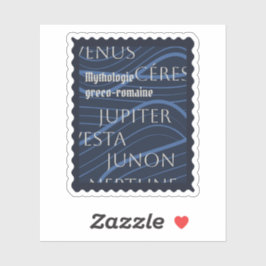 Sticker mythologie greco-romaine bleu