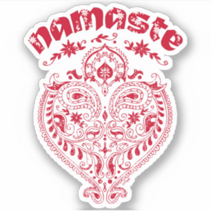 Sticker Namaste Indian Heart