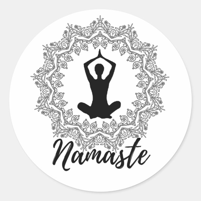 Sticker Namaste Mandala Yoga (Devant)