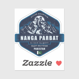 Sticker Nanga Parbat Hiking – Killer Mountain Pakistan