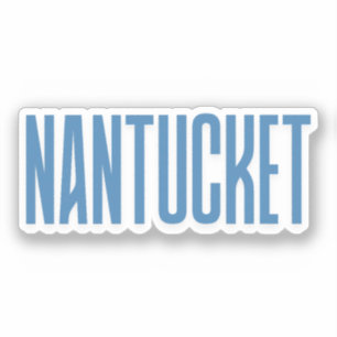 Sticker Nantucket Nantucket Bleue Massachusetts