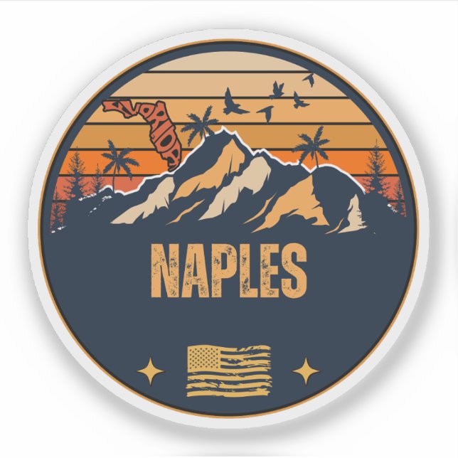 Sticker Naples, Floride  (Devant)