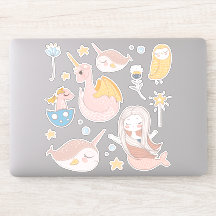Narvals, Sirène, Dragon, Hibou, Amis Magiques