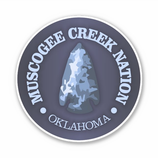 Sticker Nation de Muscogee Creek (flèche) (Devant)