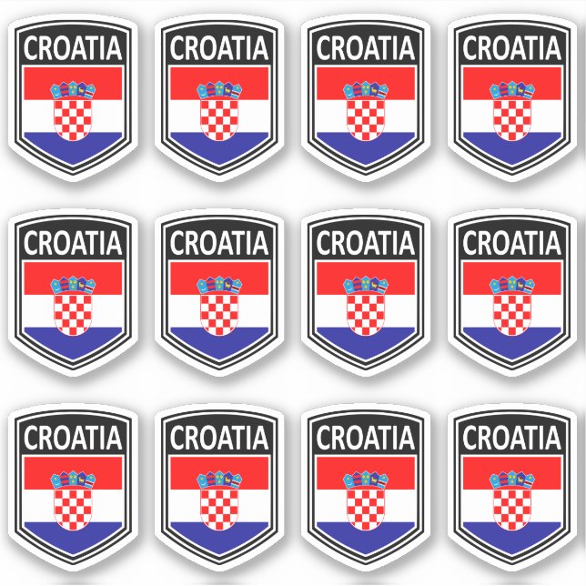 Sticker National - Croatie (Devant)