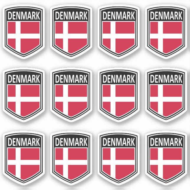 Sticker National - Danemark (Devant)