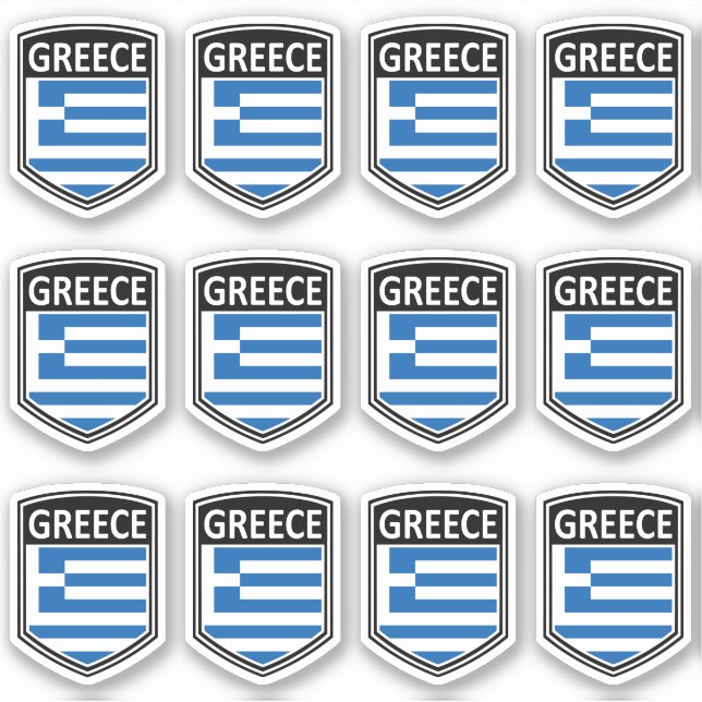 Sticker National - Grèce (Devant)