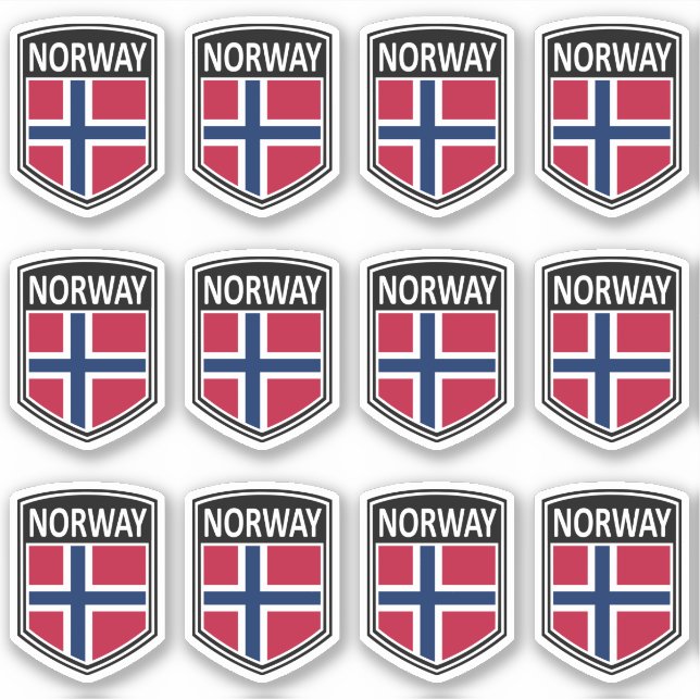 Sticker National - Norvège (Devant)