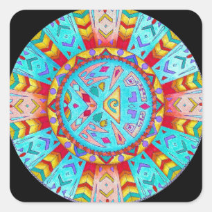 Sticker Native American Southwestern Mandala