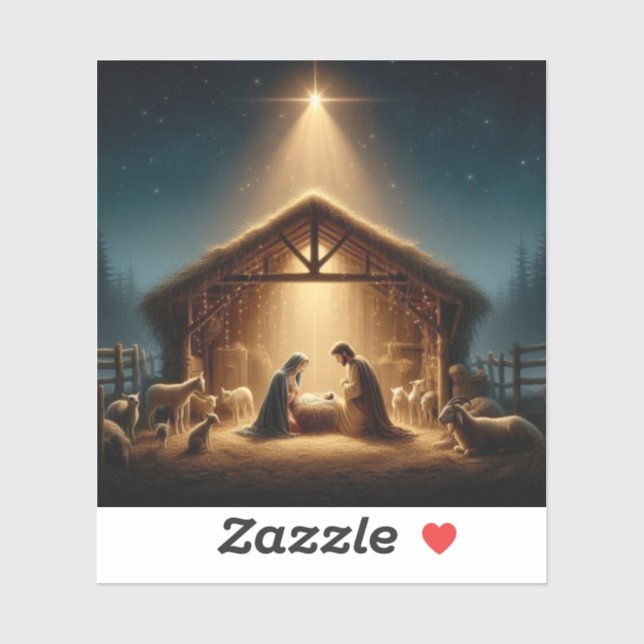Sticker Nativity (Feuille)