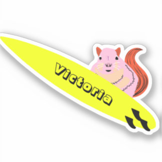 Sticker Naughty Squirrel #1237 Surf