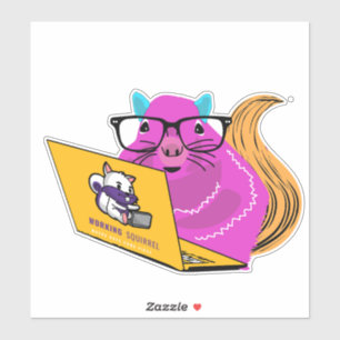 Sticker Naughty Squirrel #16