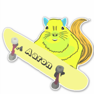 Sticker Naughty Squirrel #161 Skateboard