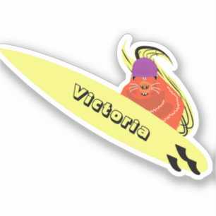 Sticker Naughty Squirrel #1829 Surf