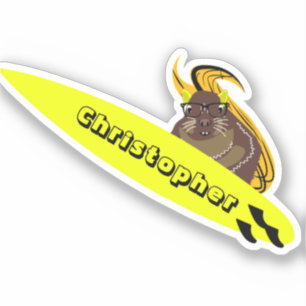 Sticker Naughty Squirrel #185 Surf