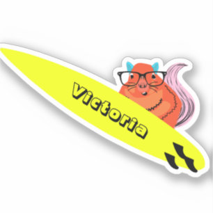 Sticker Naughty Squirrel #1892 Surf