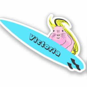 Sticker Naughty Squirrel #1902 Surfing
