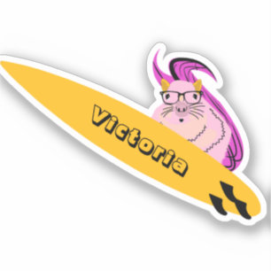 Sticker Naughty Squirrel #2274 Surf