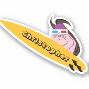 Sticker Naughty Squirrel #229 Surf