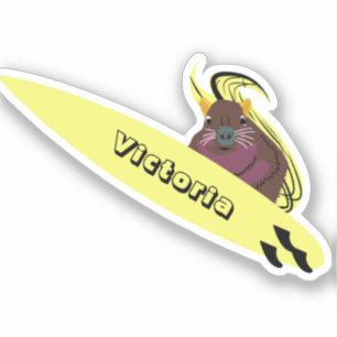 Sticker Naughty Squirrel #2340 Surf