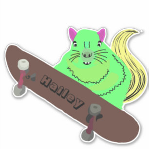 Sticker Naughty Squirrel #261 Hailey Skateboard