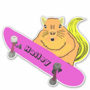 Sticker Naughty Squirrel #269 Hailey Skateboard