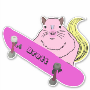 Sticker Naughty Squirrel #317 Brett Skateboard