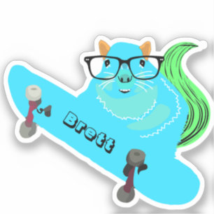 Sticker Naughty Squirrel #353 Brett Skateboard