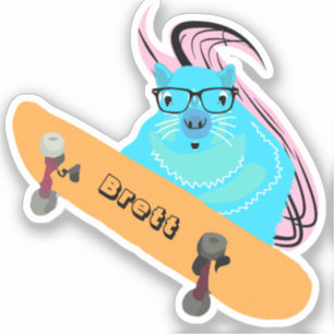 Sticker Naughty Squirrel #404 Brett Skateboard